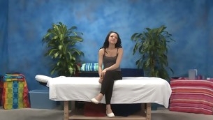 Sexy eighteen benefactor gets fucked hard by her massage therapist